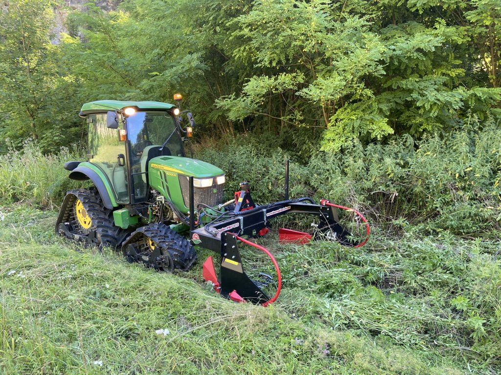 Broyage de végétation herbacée ou ligne Alsace